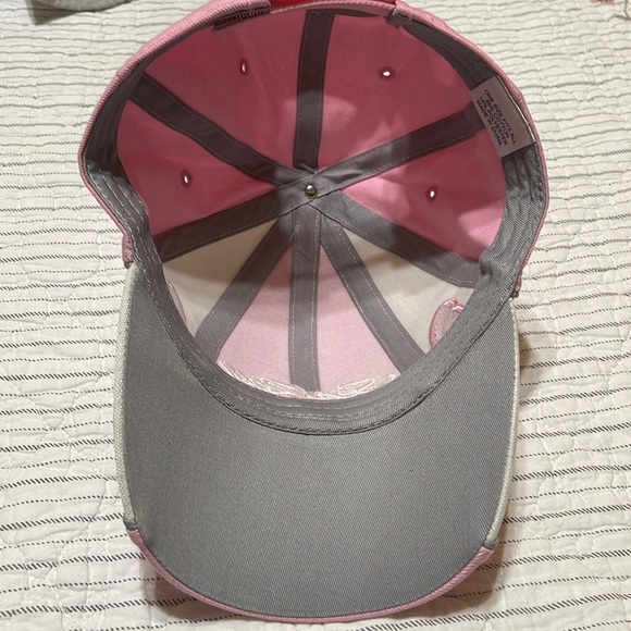 Pink and White Embroidered Sea Ray Baseball Hat Cap - Picture 5 of 7